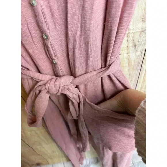 American Eagle Onesie Romper with Pockets Short Sleeve Dusty Pink Mauve Size M - Picture 3 of 7